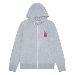 Fenchurch Unisex Adult Graphic Print Casual Full Zip Hoodie / Grey Marl